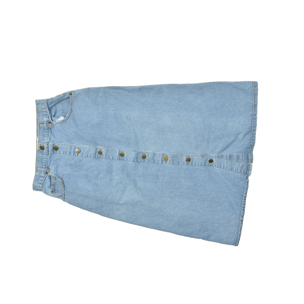 Vintage HWY. 290 Jean Company Women's Regular Size 10 Denim Skirt W/ Stain